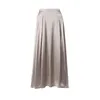 Skirts Elegant Satin Loose Women Skirt 2024 High Waist Maxi Streetwear Classic Long Fashion Female Black