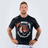 Algodão de secagem rápida acampamento pesca respirável mma thai clube treinamento boxe S-4XL tamanho casual estilo esportivo