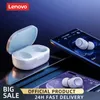 Hörlurar 100% Ny original Lenovo PD1X HIFI Musik Earphone Wireless Bluetooth Earskydd med MIC Hörlurar Sport Waterproof Headset 2021