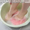 Bath Mats Non Slip Bathroom People Artifact Soles Suction Lazy Household Rubbing Foot Brush Pads Cups Belt Massage