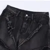 Jeans masculinos High Street Masculino Denim Calças Nicho Design Vintage Casual Calças Retas Estilo Solto