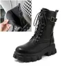 Botas Pxelena tamanho grande 34-45 plataforma robusta mulheres punk gótico trepadeiras militares motocicleta motociclista sapatos de combate