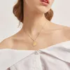 Ontwerpers juwelen Vivienne keizerin-weduwe Saturnus ketting vrouwen ronde kaart munt hanger gepersonaliseerde gouden munt menigte sleutelbeen ketting