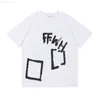 Summer Luxurys Camicie da uomo e da donna Designer Off Abbigliamento Top larghi Uomo Casual Street Graffiti Felpa Manica corta Magliette Bianco Ha