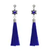 Dangle Earrings Fashion Crystal Long Tassel Drop For Women Boho Wedding Party Jewelry