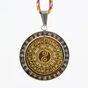 Naszyjniki wiszące taoist tai chi yin yin yang ryba biżuteria biżuteria męska i kobieca amulet