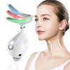 Halslift Machine Gezicht Schoonheid Apparaat 3 Kleur Massager Verminder Dubbele Kin Vibrator Huidverstrakking Care Tools 240106