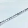 Partihandel 925 Sterling Silver Ice Out Real Diamond VVS 3mm 0.1CT Tenniskedja Män kvinnor Bröllop Fina smycken Moissanite Armband