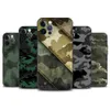 Étuis de téléphone portable Étui de téléphone portable pour iPhone 15 14 11 12 Pro XS XR Max 8 7 6 Plus 12mini Shell Camouflage Pattern Camo Military ArmyL240105