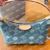 Borsa da donna Hobos di lusso in denim Borsa blu L Borsa a tracolla moda Borsa da donna di marca Pacchetto ascellare da cowboy Borsa da mensa carina