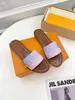 Designer Luxury Womens Lock It Flat Mule Slides Sandals Flip Flop Slipper With Box Dust Bag