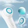 Sonic Vibrating Cleaning Brush twarz skóra Spa Deep Scrubber pielęgnacja skóry w celu czyszczenia złuszczającego makijażu do usuwania urody 240108