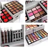 Sets Miss Rose Makeup Set Professional Eyeshadow Glitter Palette Matte oogschaduw+lipvoering+eyeliner+borstel+wenkbrauwpoeder+lippenstift