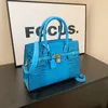 Sacs à bandoulière pour femmes 9 couleurs atmosphère élégante sac fourre-tout en cuir contrasté grande capacité sacs à main de mode dégradé tendance sac à main crocodile 7709 #