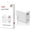 Gan 120W Super Fast Charge USB充電器QC高速充電器携帯電話充電器Huawei Samsung Xiaomi iPhone iPad Tablets ZZ