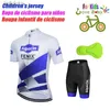 Cykeltröja sätter UAE 2022 Nya barn Cycling Jerseys Set Summer Hateble Child Cykel Cycling Clothes Boy Sport Bicycle Jersey Cycling Clothingl240108