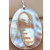 Pendant Necklaces Mother Of Pearl Shell Art Bead 1pcs D4398