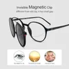 Sunglasses Bauhaus Brand Classic Clip on Sunglasses Men Women Magnet Eyewear Glasses Frames Ultem Optical Glasses Frame