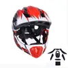 Enfants casque de cyclisme détachable intégral enfants vélo sport sécurité enfant skateboard moto patinage à roulettes 240108