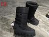 Designer Luxury Monolith Womens Slip On Wedge Heel Knee High Snow Boots With Original Box