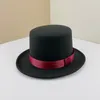 Berets Vintage Solid Color Hat Magician Costume Cosplay Halloween Props Party Supplies Gentleman Ringmaste Role Play Men Women