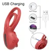 Rose Toy Cockring Vibrator for Men and Woman Wireless Remote Control Penis Rings Delay Ejaculation Sex Toys for Male Cock Rings