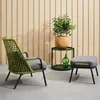 Mobilier de camp, fauteuil de styliste américain, chaises de plage en fer forgé pour l'extérieur, canapé simple, Design moderne en rotin