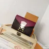 Designer di lusso di alta qualità PALLAS Porta carte Porta carte in pelle Portafogli Borsa a colori a contrasto Portafogli da viaggio da donna in vera pelle Portamonete con scatola