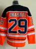 Hockey Jerseys Conor McDavid 97 Leon Draisaitl 29 Wayne Gretzky 99 Orange Blue White Navy Size S-XXXL Stitched Men