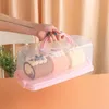 Plates Cake Carrying Box Transparent Dessert Carrier Handheld Multi-use Packing