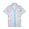 Herrspår på varumärke Summer Sport Fitness Casure Beach Suits Full Body Printing Beachwear Short Sleeve 2st Set Shirt Lapel Neck Clothing Flower Shirt 99