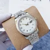 Reloj de diamantes de moda Reloj de movimiento automático de alta calidad Esfera mecánica de 36 mm Anillo de diamantes para hombres y mujeres Reloj de lujo de acero inoxidable Reloj de diseñador