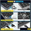 Teclados Teclado Numérico Sem Fio Bluetooth Recarregável Bluetooth para Windows 35-Keys Alumínio Numpad Teclado Contadores HKD230825 OTQOJ