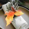 Table Cloth Napkin Ring Graceling Dinner Decors Plastic Tissue Holder Rings For Thanksgiving Party Favors Decorative