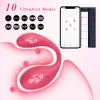 Yetişkin Oyuncaklar Uygulama Vibratör Bluetooth Dildo Kadınlar için Kablosuz Uzaktan Kumanda Vibratörler Çift 230920 ZZ için Titreşimli Aşk Yumurta Oyuncak Giymek