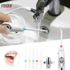 Vattenkran Dental Floser Spa Water Pressure Jet Mouth Wash Mouth Cleaner Hushåll Familjens ersättningsmunstycken Oral Irrigator 240108