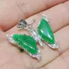 Pendentif Colliers Magnifique 30X32MM Vert Jades Papillon Incrusté Zircon Cadeau 1PCS