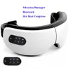 Massager Eye Smart Eye Mask Vibrator Compress Bluetooth Musice Oko oczu pielęgnacja ogrzewania Zmęczenie Zatrzymanie Składane urządzenie ładowanie USB 240106