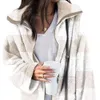Autumn And Winter New Women's Fashion Trend Casual Loose Double Sided Plush Plaid Coat Large Women's Wear