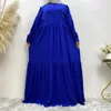 Etniska kläder ramadan eid mode puff hylsa muslimska abaya mantel islamisk klänning kalkon hijab långa klänningar marockansk kimono femme musulmane