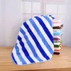 Towel Colours Striped Bath Coral Fleece Thickened High Quality Plush Soft Comfort Facecloth Adults Children Men Women Hair