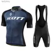 مجموعات جيرسي الدراجات 2024 Scott Cycling Set دراجة موحدة الصيف ركوب الدراجات القميص مجموعة Road Bicycle Jerseys Mtb Wear Cycling Cycling Cyncling clotingl240108