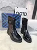 Sapatos de designer novas botas de ângulo feminino rendas até botas de couro preto deserto bota botas de combate sapatos botas com caixa original