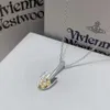 Designer Viviane Vivienen Westwood Vivienewestwood Halsband Goth Empress Dowager Xis Small Spade Necklac High Grade Feeling Micro Set Zircon 12255