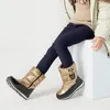 Children Snow Boots Winter Plus Velvet Warm Cotton Shoes Parent-child Boots Unisex Baby Wool Boots Kid Shoes 240108