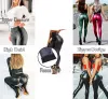 High Waist Zipper Pu Leggings For Women Black Push Up Leggins Lady Sexy Booty Stretch Slim Sport Pants Pu Leather Legging