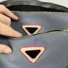 2023 Top Luxury Women's Shoulder Bag Fashion Designer Väskor Metal Chain Bag Casual mångsidig Multi Grid Nylon Små fyrkantiga väskor