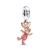 NOWOŚĆ 925 STERLING SREBRY FIT Pandoraer Charms Bransoletka Koraliki Charm Mini Bear Pendant Wisiant DIY Prezent biżuterii