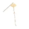 Hair Clips Chinese Stick Girls Vintage Wedding Hanfu Decor Hairpin Folding Fan Tassel Pearl Chopsticks Bride Accessories