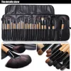 Brushes 24PCS High quality pinceis de maquiagem Professional Brand Goat Hair makeup brush set pincel escova synthetic kabuki kit+PU Bag